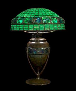 Tiffany Studios, EARLY 20TH CENTURY, a Turtle-back table lamp