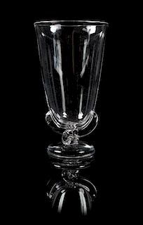 Steuben, a glass vase, designed by George Thompson and introduced in 1942