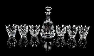 * Baccarat, a drink set, comprising a decanter and six glasses