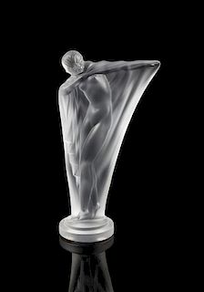 * A Sevres Molded and Frosted Glass Figure Height 8 1/8 inches