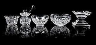 * A Group of Twelve Glass Table Articles Diameter of largest 8 inches
