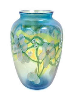 * Orient & Flume, CHICO, CA, 1985, a glass vase