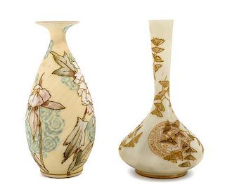 * Two Crown Milano Vases Height 7 inches