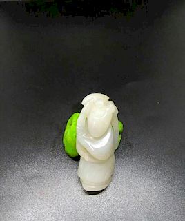 Chinese White Jade Figure, 4.8 x 2.3cm