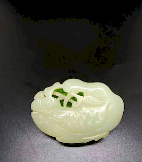 Chinese Jade Shrimp, 5.9 x 3.9 cm x 0.9 cm