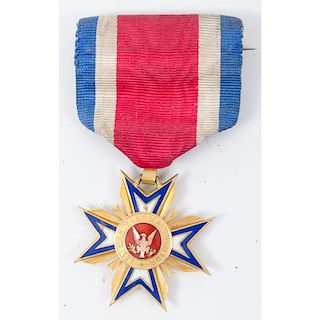 Military Order of the Loyal Legion of the United States Membership Badge of Captain John S. Titcomb, 88th US Colored Troops