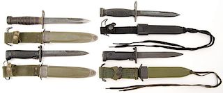 Lot of Four M-Series Bayonets