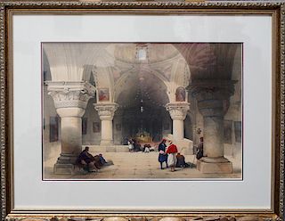 Roberts, David,   Scottish 1796-1864, "Crypt of the Holy Sepulcher Jerusalem",