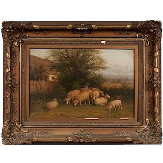 Landscape with Sheep by George Riecke 