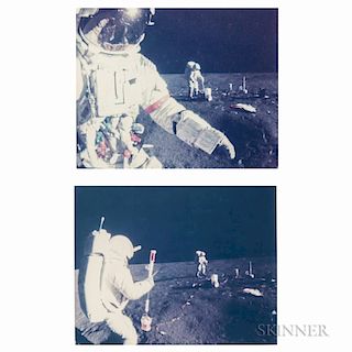 Taken by an Automatic 16mm Camera Mounted on the Apollo Lunar Hand Tool Carrier Aboard the Modularized Equipment Transporter 