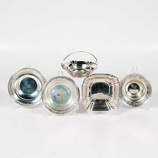 Four Small Sterling Bowls, Plus 