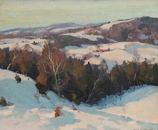 EMILE ALBERT GRUPPE, (American, 1896-1978), Vermont Hillside