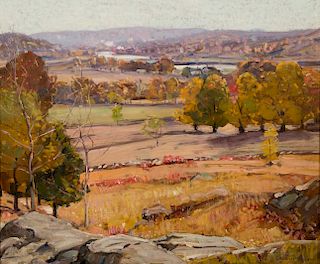 GEORGE GARDNER SYMONS, (American, 1863-1930), Fall Landscape