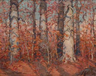 ROBERT EMMETT OWEN, (American, 1878-1957), Fall Scene