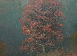 JOHN JOSEPH ENNEKING, (American, 1841-1916), Blue Moor Oak