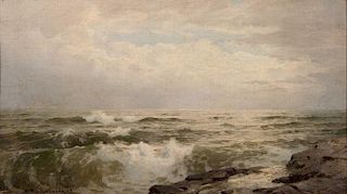 WILLIAM TROST RICHARDS, (American, 1833-1905), Seascape