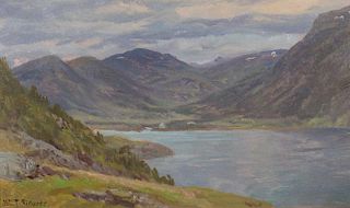 WILLIAM TROST RICHARDS, (American, 1833-1905), Norway