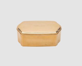 TIFFANY & CO. 18K Yellow Gold Jewelry Casket
