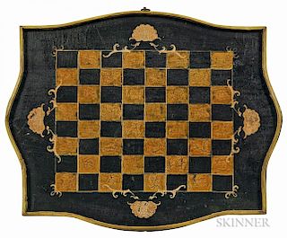 Small Shaped and Paint-decorated Checkerboard