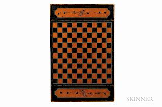 Large Paint-decorated Double-sided Game Board