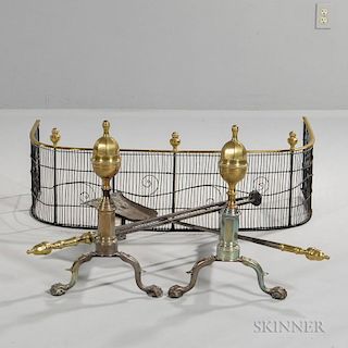 Brass and Iron Fireplace Accessories
