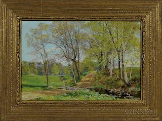 Olive Parker Black (New York/Massachusetts, 1868-1948)      Country Lane in Spring.