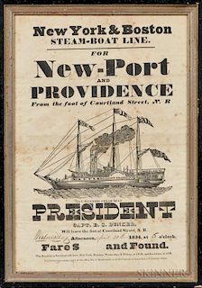 Printed Broadside "New-Port and PROVIDENCE,"