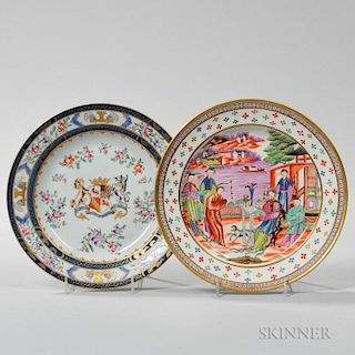 Two Export Porcelain Plates