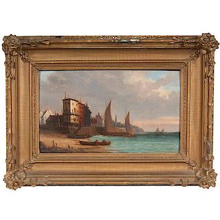 Pair of Coastal Paintings by Ferdinand Bonheur 