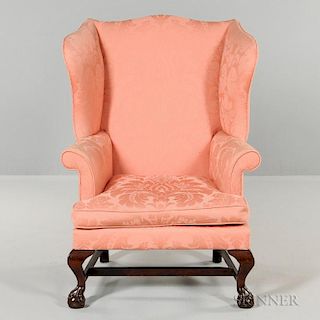 Carved Mahogany Easy Chair