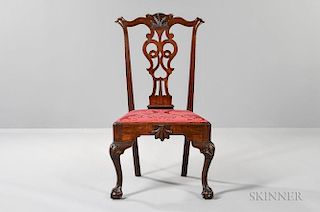 Shell-carved Mahogany Side Chair