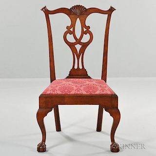 Carved Cherry Side Chair