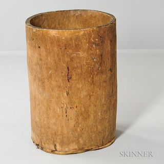 Carved Log Barrel