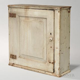 White-painted Wall Cabinet
