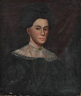 Zedekiah Belknap (American, 1781-1858)      Portrait of Mrs. Abbigal??? Brooks Kimball