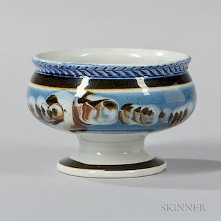 Slip-decorated Pearlware Master Salt
