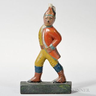 Cast Iron and Paint-decorated Hessian Soldier Doorstop