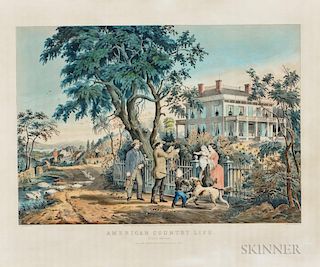 Currier & Ives, Publishers (American, 1857-1907) Lithograph American Country Life