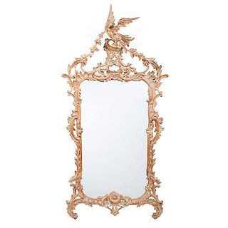 Georgian Chippendale-Style Carved Mirror 