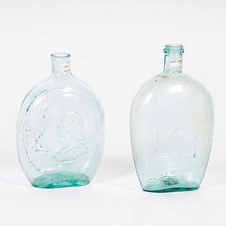 Aqua Historical Flasks 