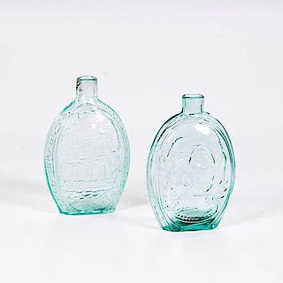 Aqua Historical Flasks 