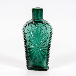 Green Sunburst Flask 