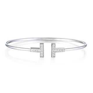 Tiffany & Co. Diamond Wire "T" Bracelet