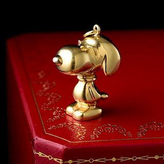 Cartier Gold Snoopy Pendant