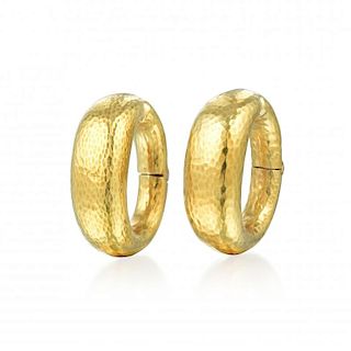 David Webb Gold Hoop Earrings, Small