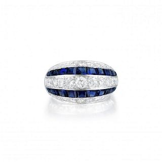 Oscar Heyman Brothers Sapphire and Diamond Ring