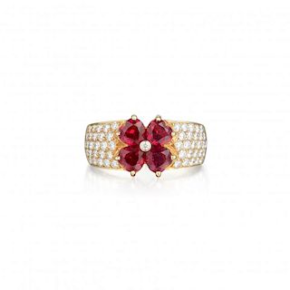 Van Cleef & Arpels Antoinette Ruby and Diamond Ring