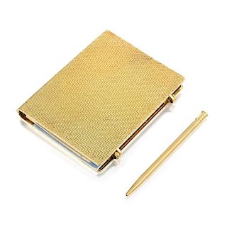 Hermes Gold Notebook Case
