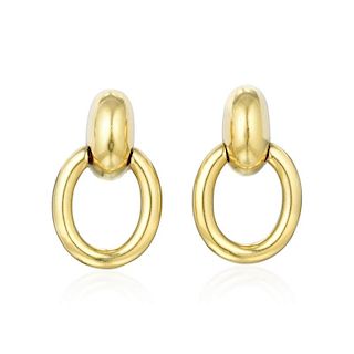 Cartier Gold Door Knocker Earrings