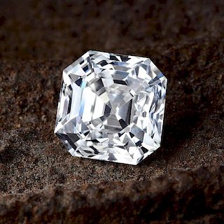 An Unmounted 3.20-Carat Asscher-Cut Diamond